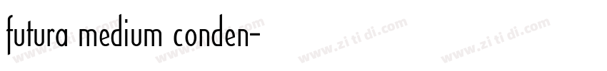 futura medium conden字体转换
